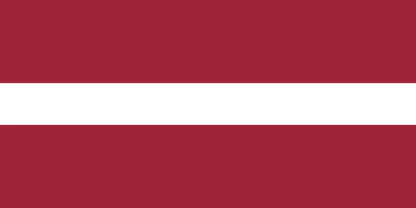 Vlajka Lotyšské Republiky Oficiální Symbol Státu Lotyšsko Správnými Rozměry Barvami — Stockový vektor