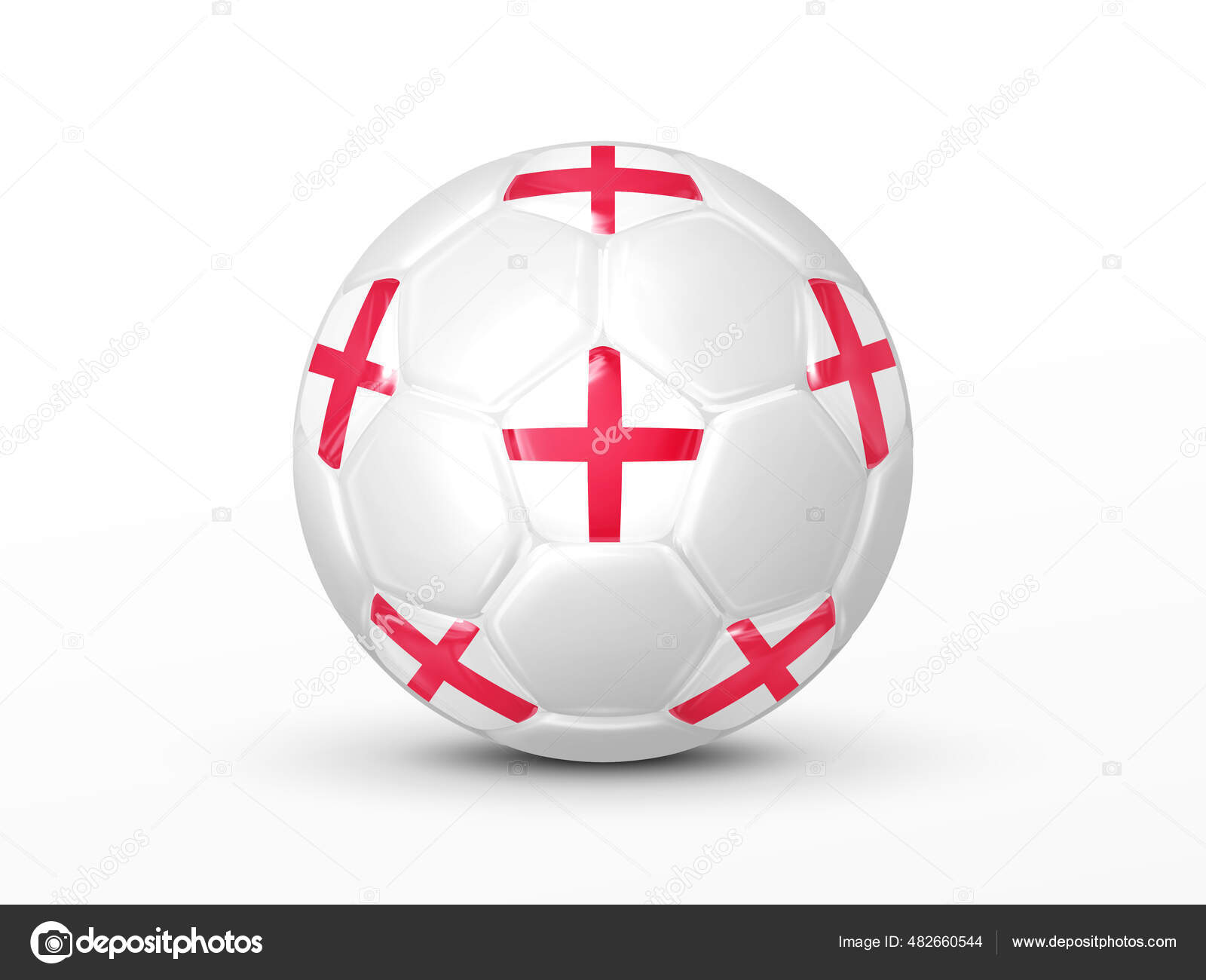 Bola de futebol do brasil isolada no fundo branco. ilustração vetorial