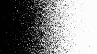 Siyah ve beyaz ikiye ayrılır. Siyah ve beyazın yarısı erimiş. Tahıllı bir doku. Grunge dokusu. Grunge Yarıtonunu karıştır. Sanat arkaplanı. Vektör arkaplanı