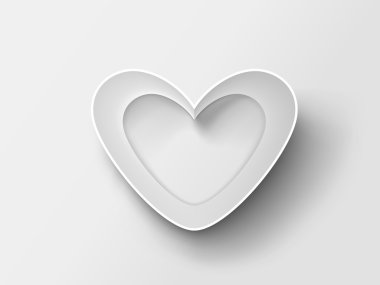 Kağıttan yapılmış kalp