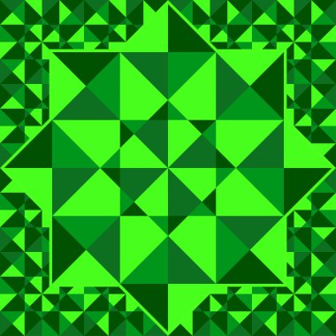 Zümrüt desen üçgen geometrik şekiller