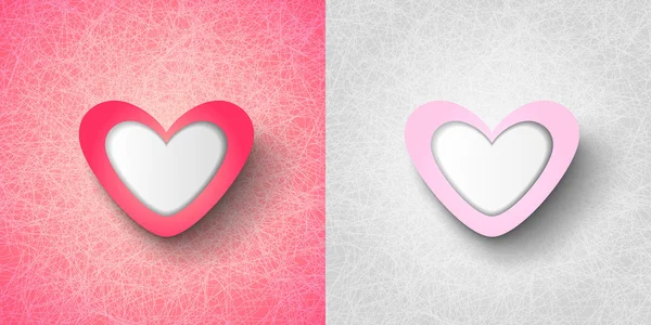 Tarjeta de amor conceptual con corazones — Vector de stock