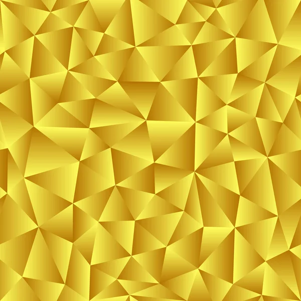 Abstrakter goldener Hintergrund der Dreiecke — Stockvektor
