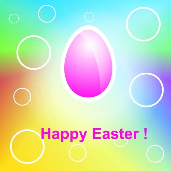 Tatil arka plan ile renkli Paskalya yumurtaları. — Stok Vektör