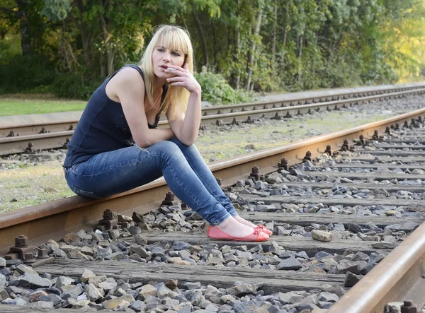 Gefrustreerde vrouw — Stockfoto