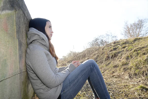 Unhappy teenager — Stock Photo, Image