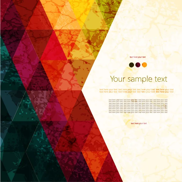 Kleurrijke abstracte geometrische achtergrond — Stockvector