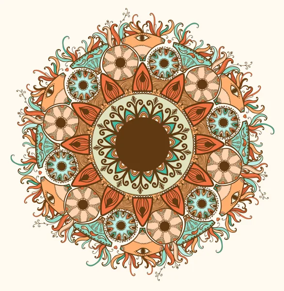 Dekorativní krajky kulaté pattern.delicate kruh. — Stock fotografie