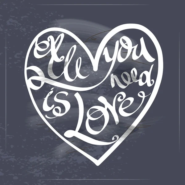 All you need is love text lettering Vector Graphics