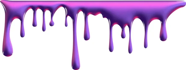 Violet cartoon dribble slime — Stock Photo, Image