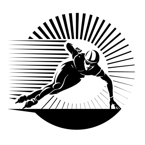 Ковзанярський спорт — стоковий вектор