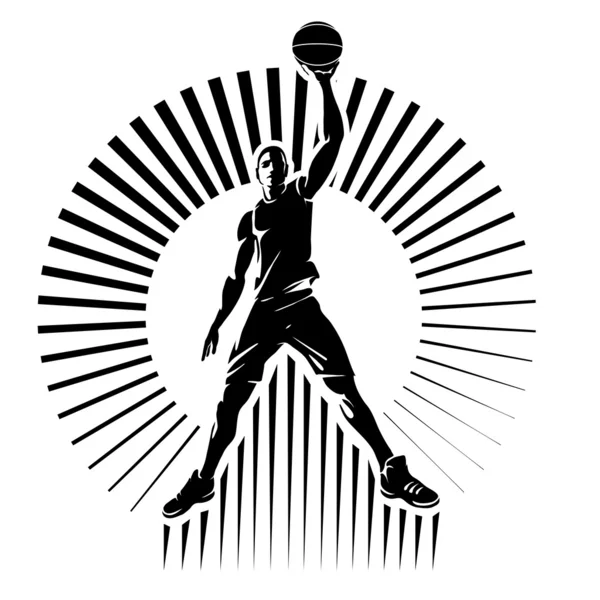 Basketbalspeler — Stockvector