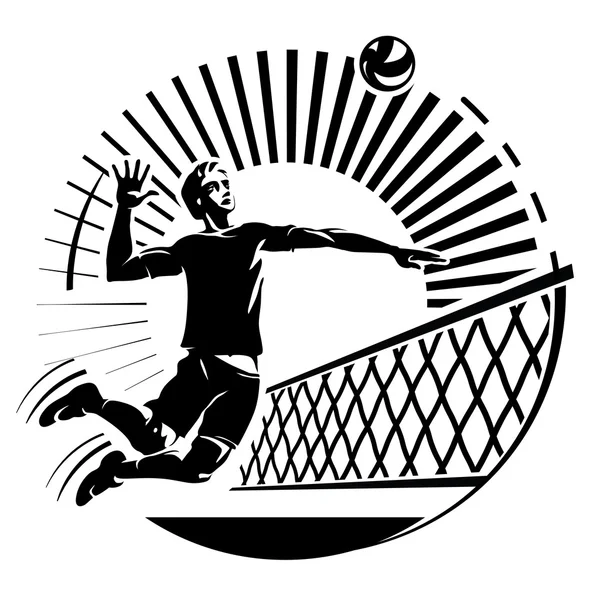 Voleibol — Vetor de Stock