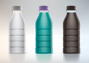 Yeni tasarım için plastik şişe