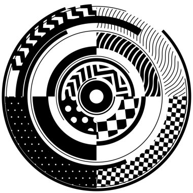 Grafik tasarım için soyut dekoratif daireler