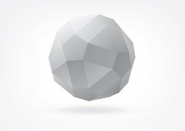 Small rhombicosidodecahedron for graphic design clipart