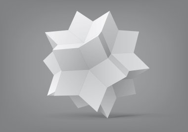 Grafik tasarım için rhombic hexecontahedron