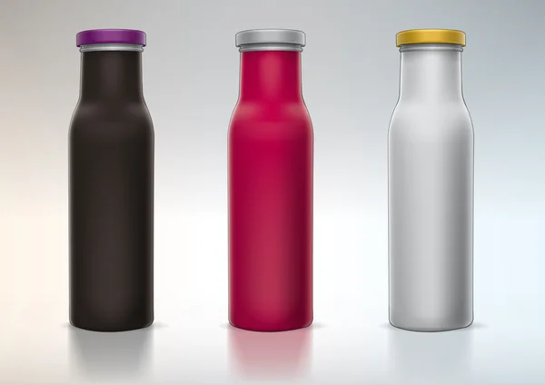 Flasche leer für Präsentation im neuen Design — Stockvektor