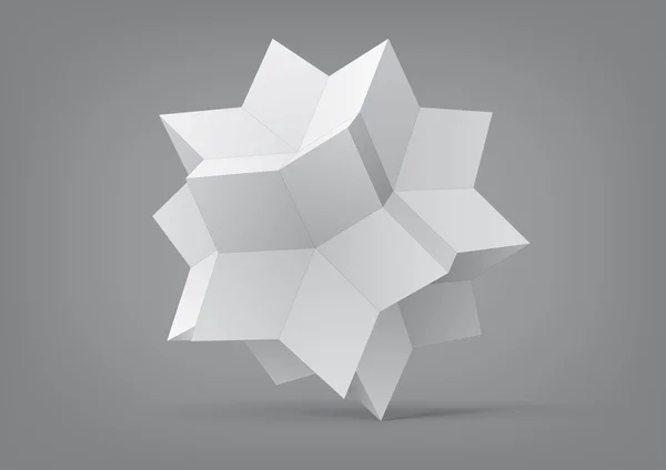 Rhombic hexecontahedron voor grafische vormgeving — Stockvector