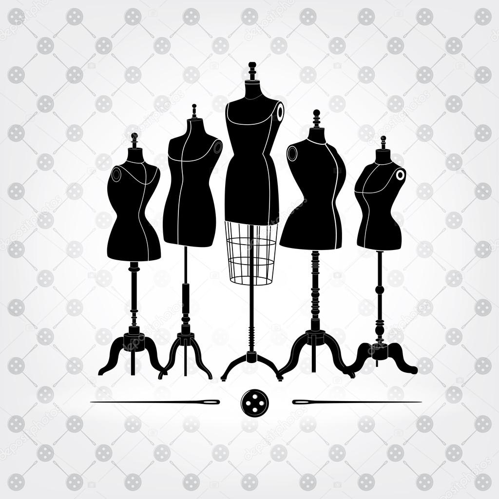 Black and white mannequins Stock Vector Image by ©archetype #67976377