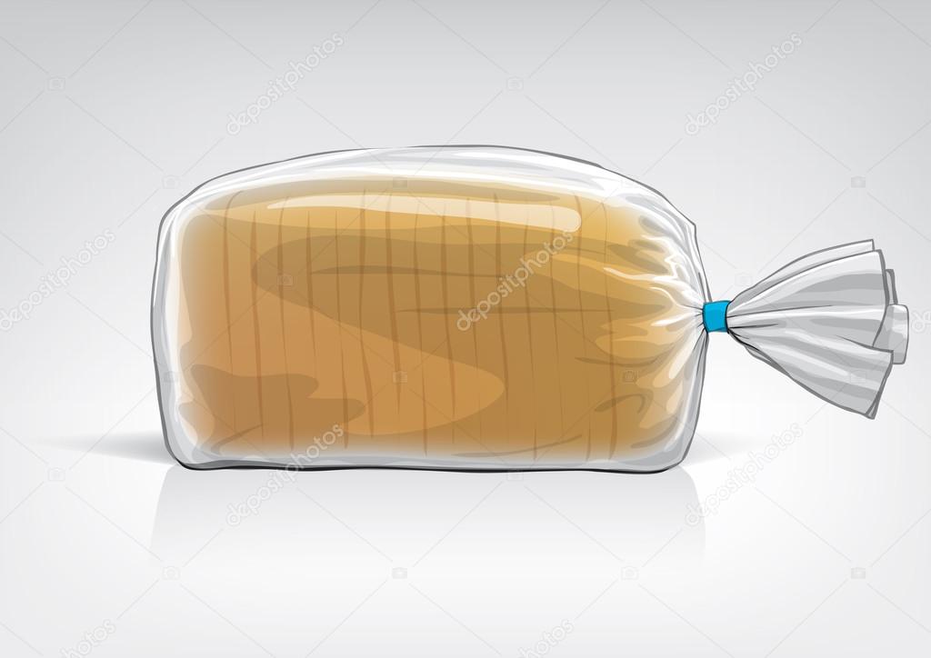 Transparent bag for new design bread package