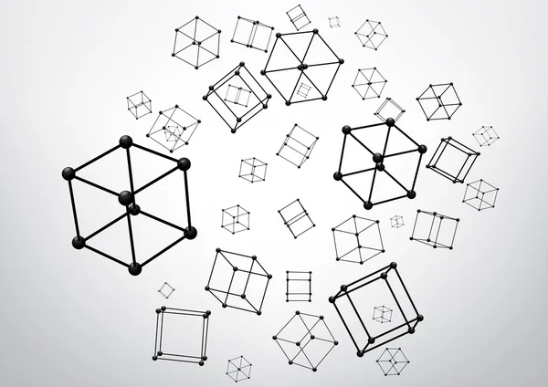 Composition des éléments de cadre métallique — Image vectorielle