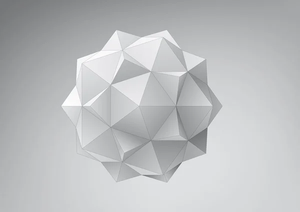 Dodecahedron-Icosahedron bileşik şekil, grafik tasarım için — Stok Vektör