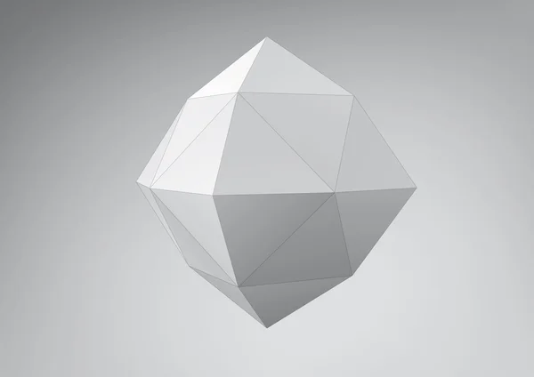Crystal polyhedron. — Stock vektor