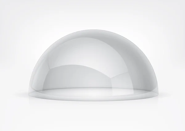 Vetor transparente semi-esfera manchas de luz e reflexões — Vetor de Stock