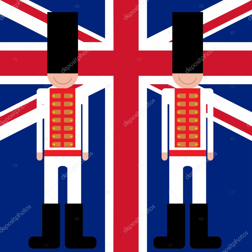 British Royal guards guard — Stock Vector © kotyara13 112591526
