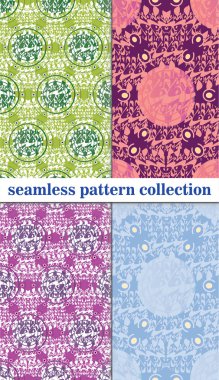 Dikişsiz desen koleksiyonu oryantal