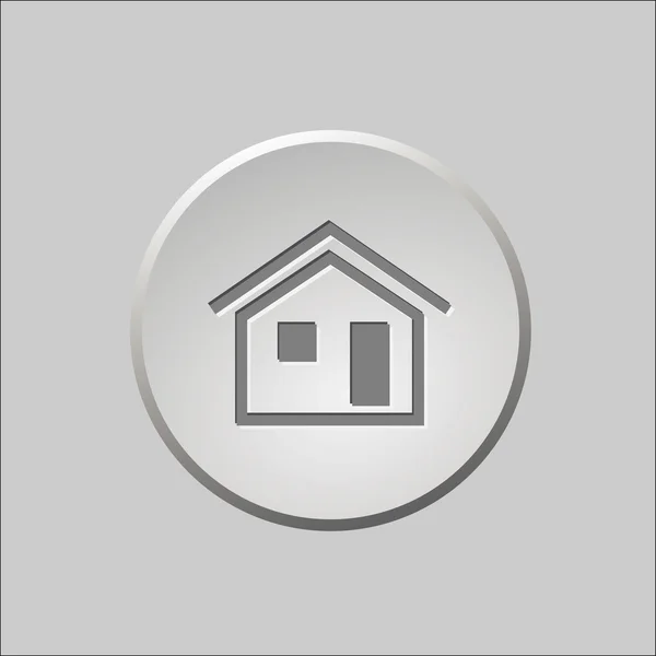 Bouton maison — Image vectorielle