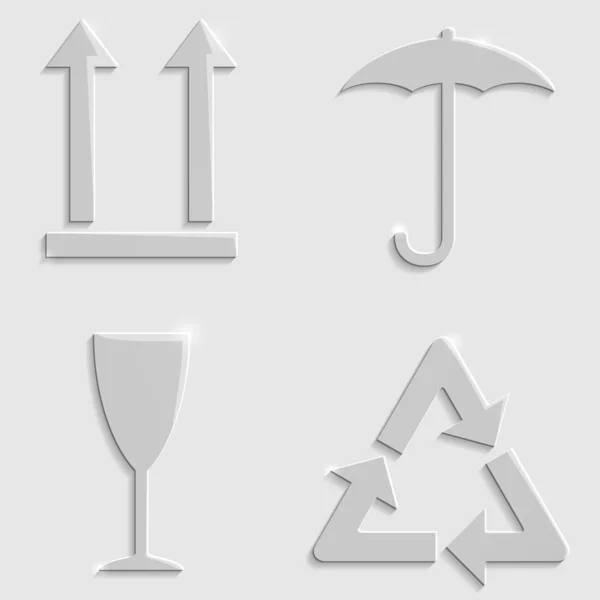 Hoofdpakket symbolen — Stockvector