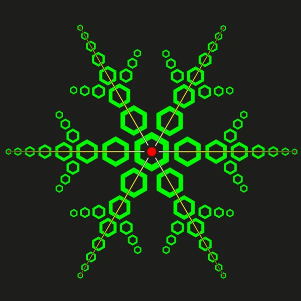 Asid snowflake — 图库矢量图片