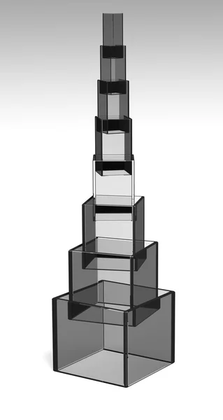 Glass pyramid — Stock Photo, Image