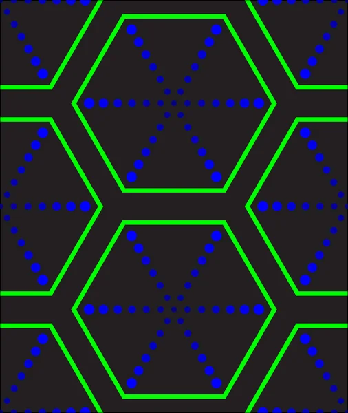 Texture hexagonale futuriste — Image vectorielle