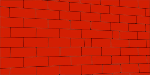 Červená stěna — Stockový vektor