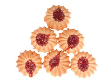 Beyaz arkaplanda çerezler