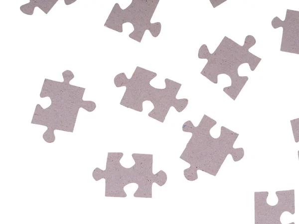 Puzzle: egy fehér háttér — Stock Fotó