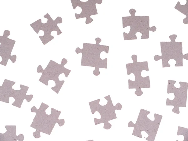 Puzzle on a white background — Stock Photo, Image