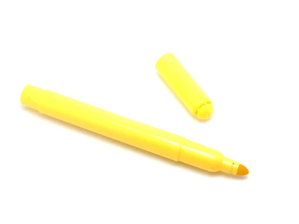 Felt-tip pen on a white background — Stock Photo, Image