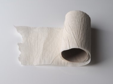 tuvalet kağıdı hafif bir arka plan üzerinde