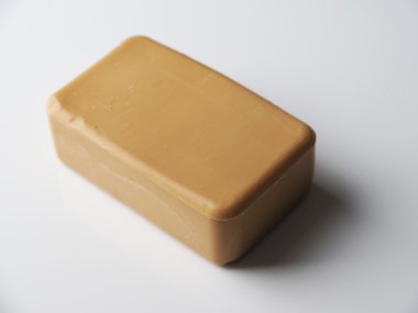 Gri bir arka plan üzerinde sabun