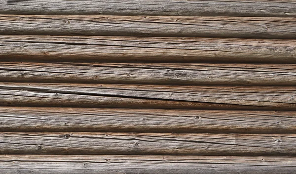 Gamla timmerstuga trä vägg. bakgrund — Stockfoto