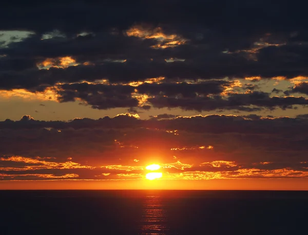 巴伦支海上日落 — 图库照片