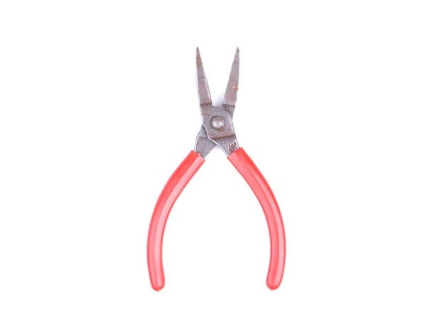 Red Pliers White Background — Stock Photo, Image