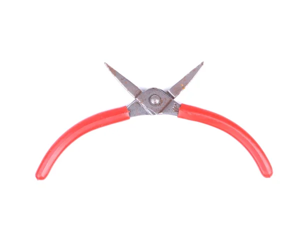 Red Pliers White Background — Stock Photo, Image
