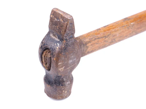 Old Rusty Hammer White Background — Stock Photo, Image