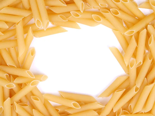 Frame Pasta White Background — Stock Photo, Image