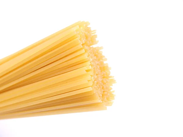 Spaghetti Vit Bakgrund — Stockfoto